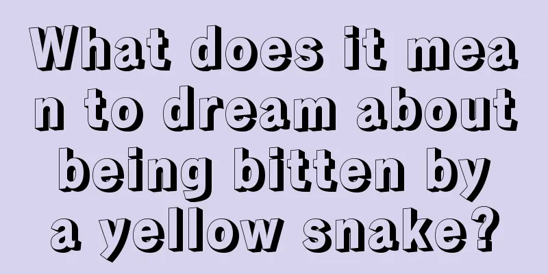 What does it mean to dream about being bitten by a yellow snake?