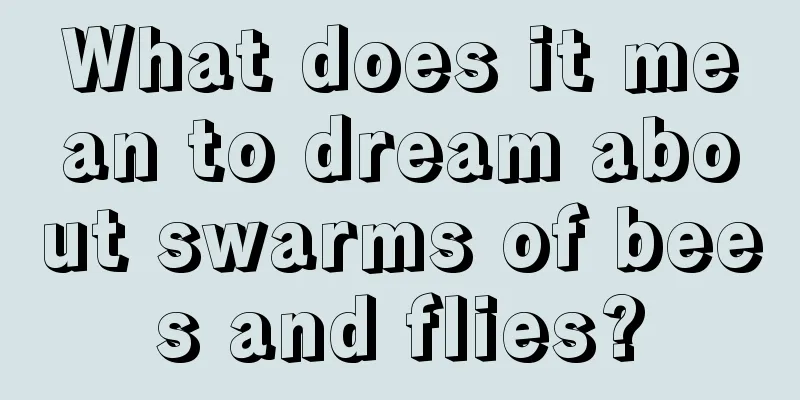 What does it mean to dream about swarms of bees and flies?