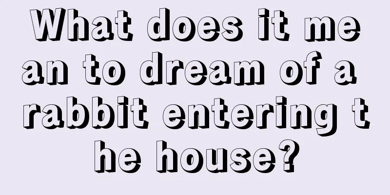 What does it mean to dream of a rabbit entering the house?