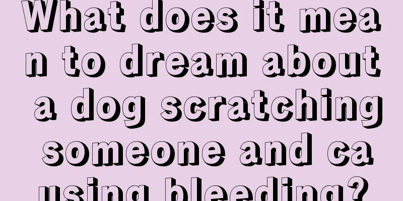 What does it mean to dream about a dog scratching someone and causing bleeding?