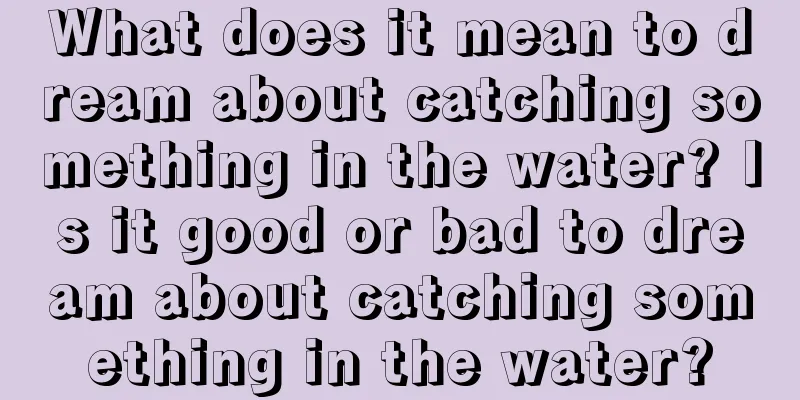 What does it mean to dream about catching something in the water? Is it good or bad to dream about catching something in the water?