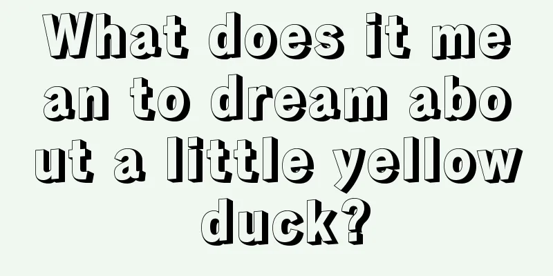 What does it mean to dream about a little yellow duck?