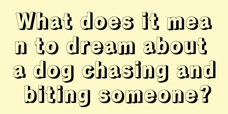 What does it mean to dream about a dog chasing and biting someone?