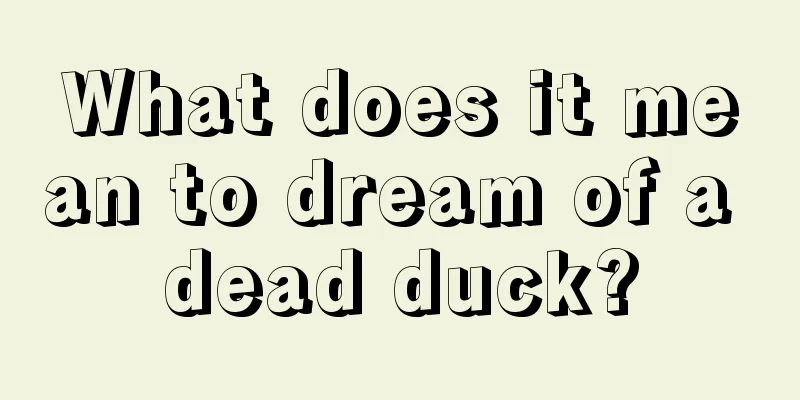 What does it mean to dream of a dead duck?