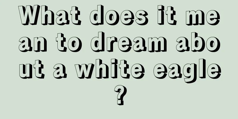 What does it mean to dream about a white eagle?