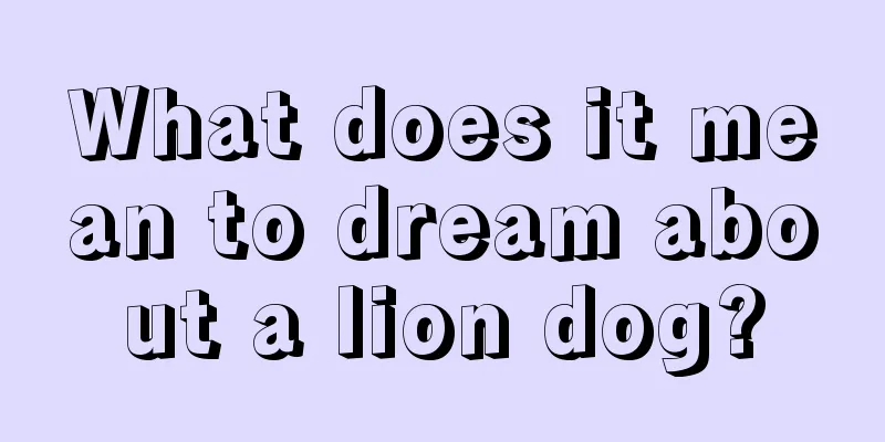 What does it mean to dream about a lion dog?