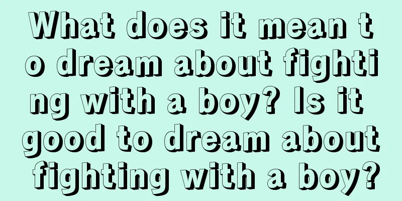 What does it mean to dream about fighting with a boy? Is it good to dream about fighting with a boy?