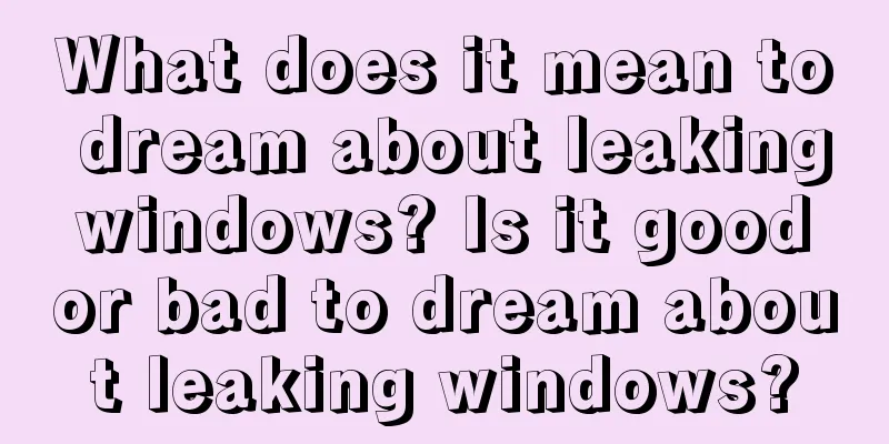 What does it mean to dream about leaking windows? Is it good or bad to dream about leaking windows?