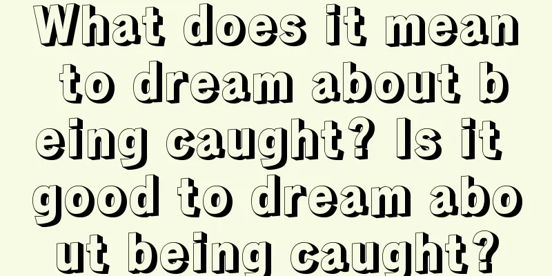 What does it mean to dream about being caught? Is it good to dream about being caught?