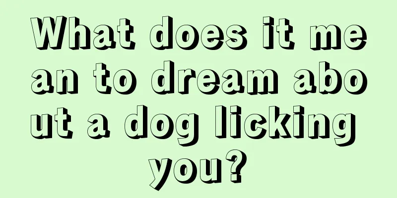 What does it mean to dream about a dog licking you?