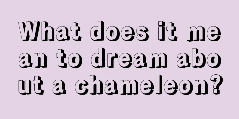 What does it mean to dream about a chameleon?