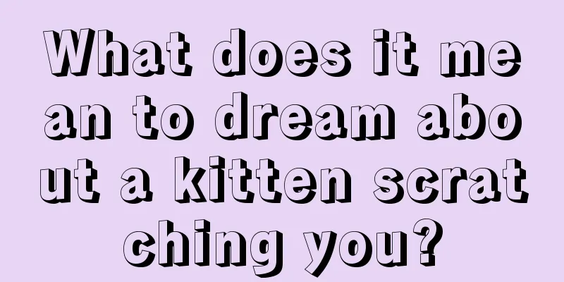 What does it mean to dream about a kitten scratching you?