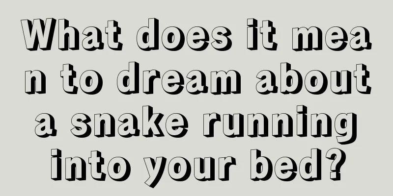 What does it mean to dream about a snake running into your bed?