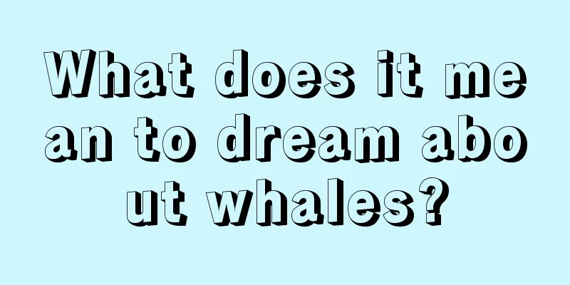 What does it mean to dream about whales?