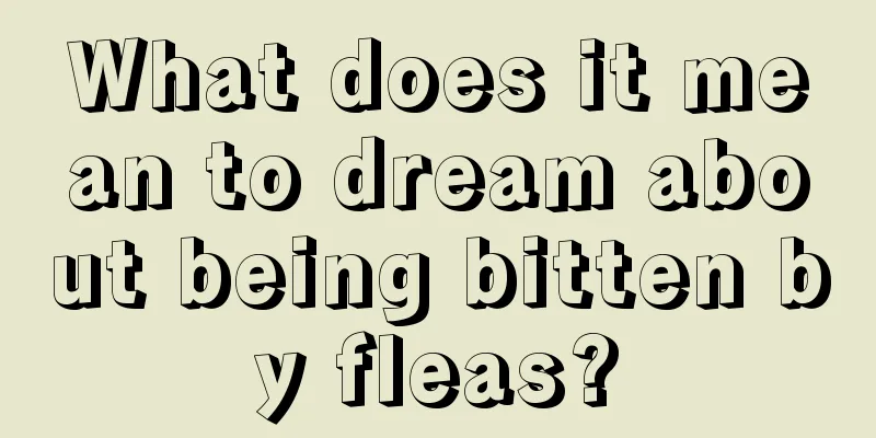 What does it mean to dream about being bitten by fleas?