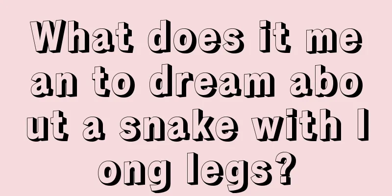 What does it mean to dream about a snake with long legs?