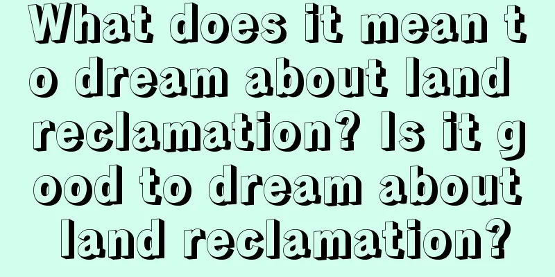 What does it mean to dream about land reclamation? Is it good to dream about land reclamation?