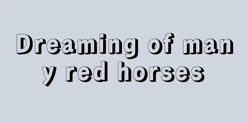 Dreaming of many red horses