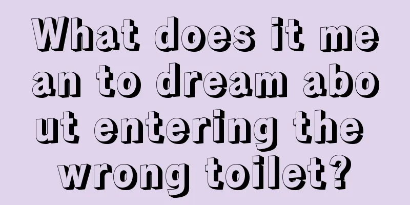 What does it mean to dream about entering the wrong toilet?