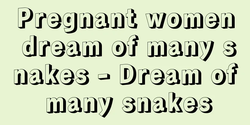 Pregnant women dream of many snakes - Dream of many snakes