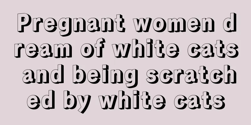 Pregnant women dream of white cats and being scratched by white cats