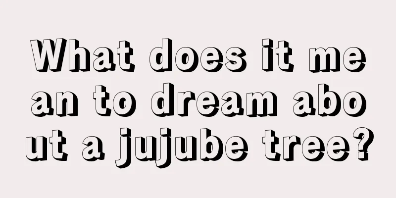 What does it mean to dream about a jujube tree?