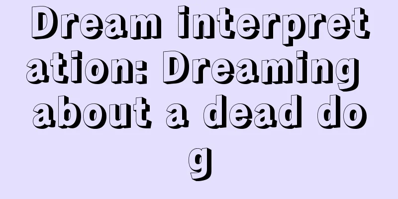 Dream interpretation: Dreaming about a dead dog