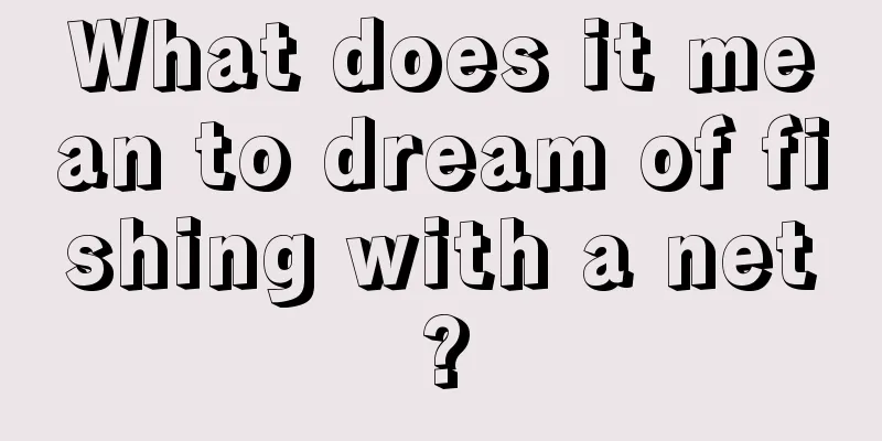 What does it mean to dream of fishing with a net?