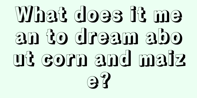 What does it mean to dream about corn and maize?