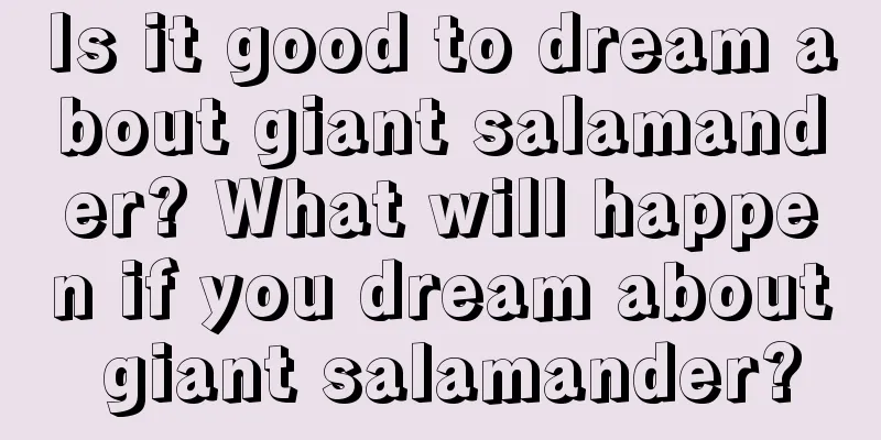 Is it good to dream about giant salamander? What will happen if you dream about giant salamander?