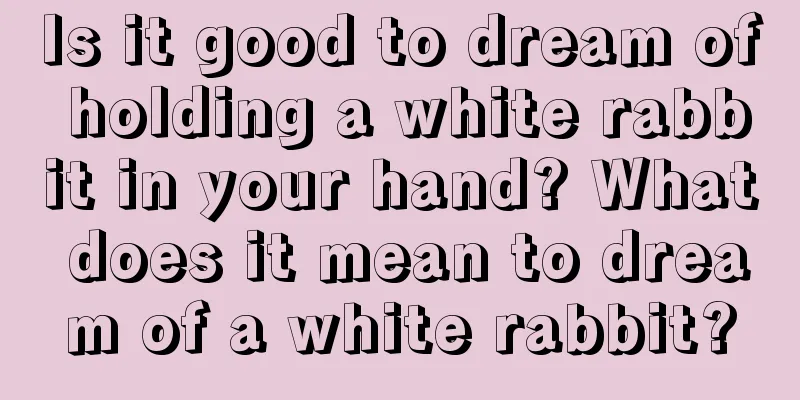 Is it good to dream of holding a white rabbit in your hand? What does it mean to dream of a white rabbit?