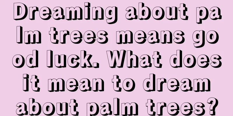 Dreaming about palm trees means good luck. What does it mean to dream about palm trees?