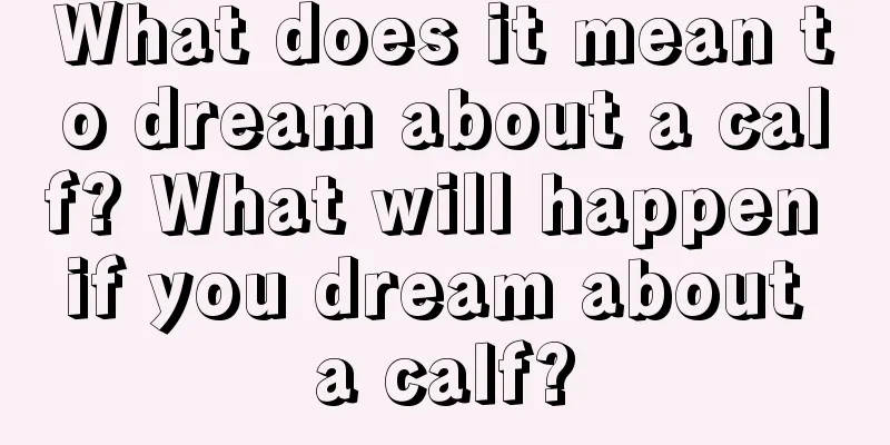 What does it mean to dream about a calf? What will happen if you dream about a calf?