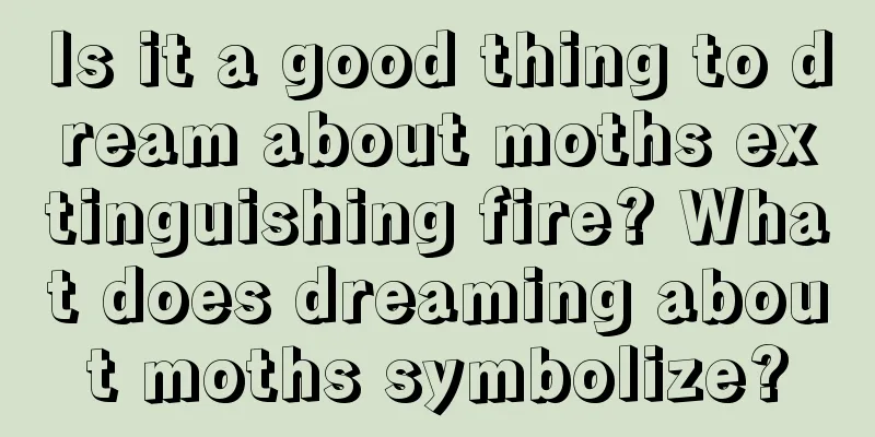 Is it a good thing to dream about moths extinguishing fire? What does dreaming about moths symbolize?