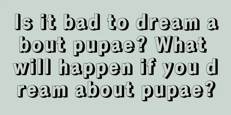 Is it bad to dream about pupae? What will happen if you dream about pupae?