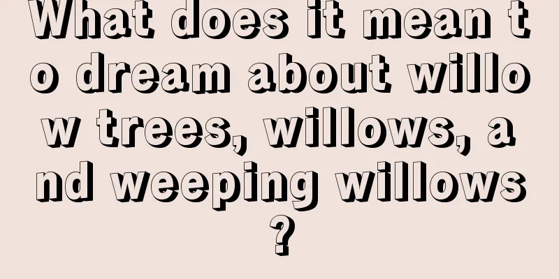 What does it mean to dream about willow trees, willows, and weeping willows?