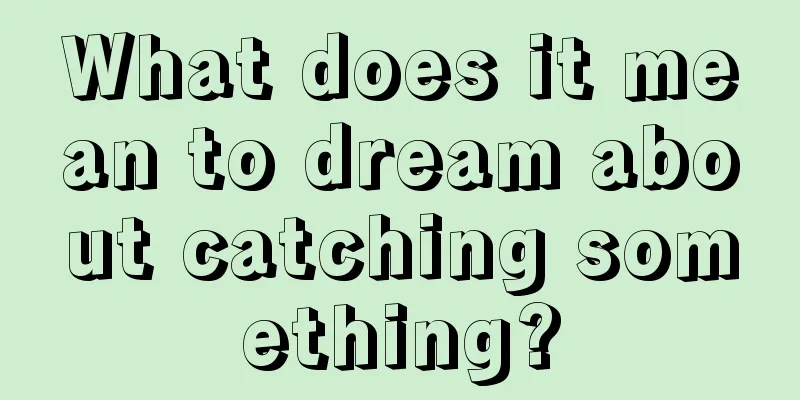 What does it mean to dream about catching something?