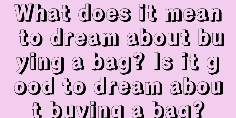 What does it mean to dream about buying a bag? Is it good to dream about buying a bag?