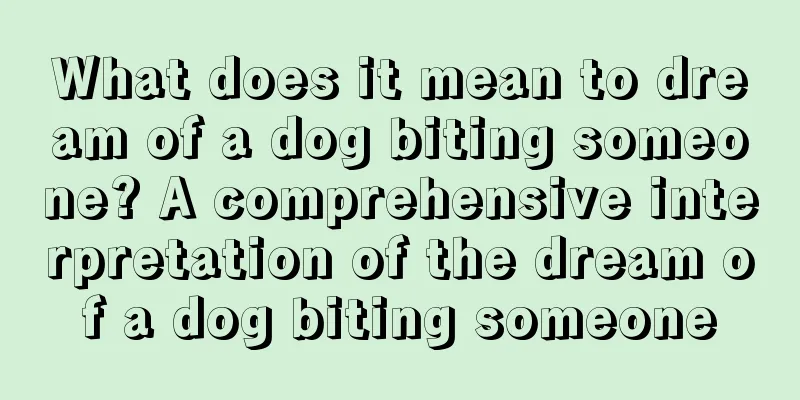 What does it mean to dream of a dog biting someone? A comprehensive interpretation of the dream of a dog biting someone