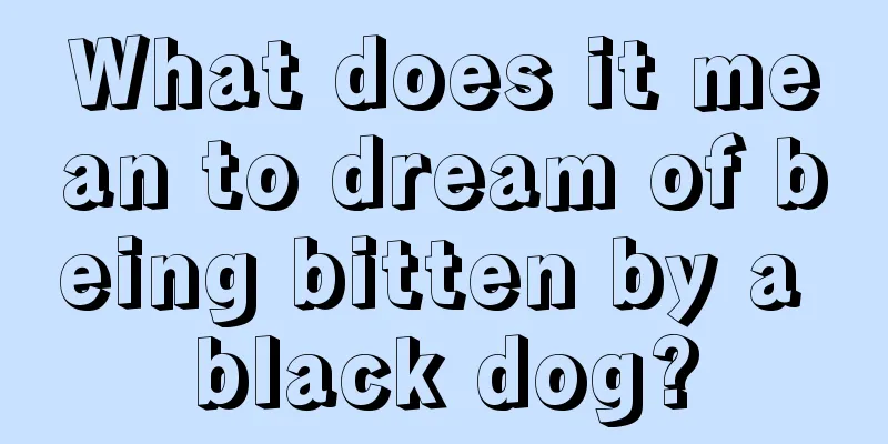 What does it mean to dream of being bitten by a black dog?