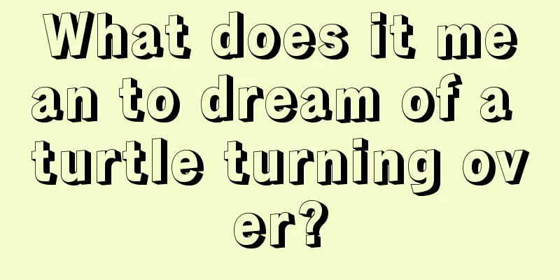 What does it mean to dream of a turtle turning over?