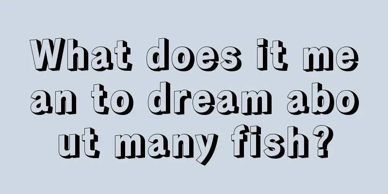 What does it mean to dream about many fish?