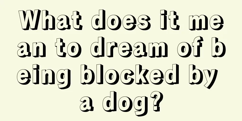 What does it mean to dream of being blocked by a dog?