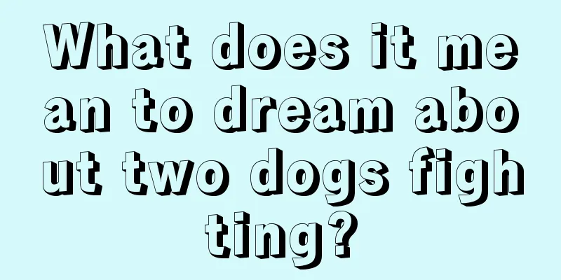 What does it mean to dream about two dogs fighting?