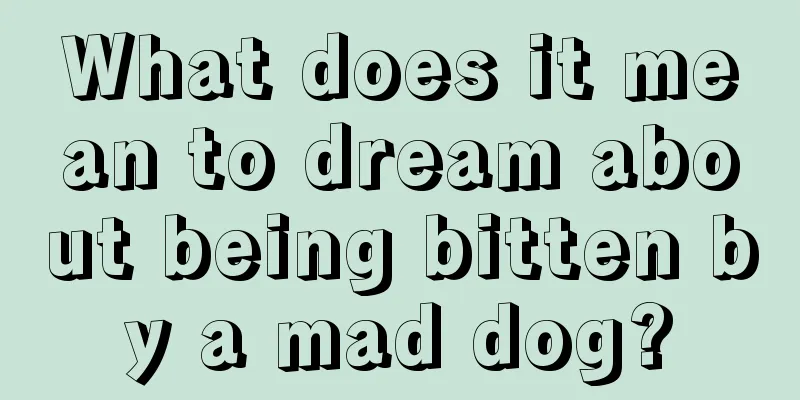 What does it mean to dream about being bitten by a mad dog?