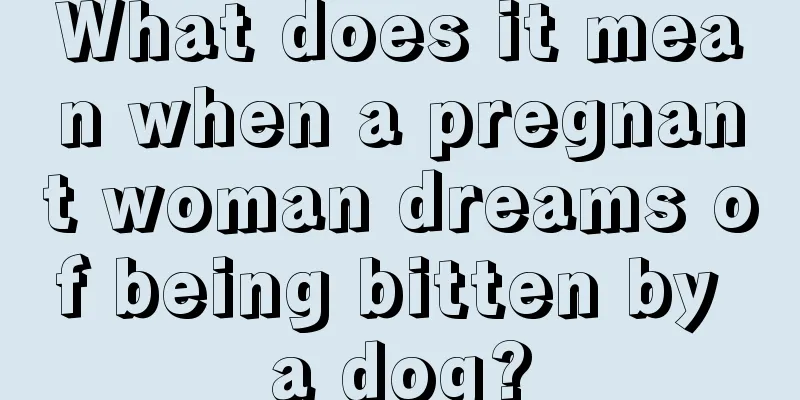 What does it mean when a pregnant woman dreams of being bitten by a dog?