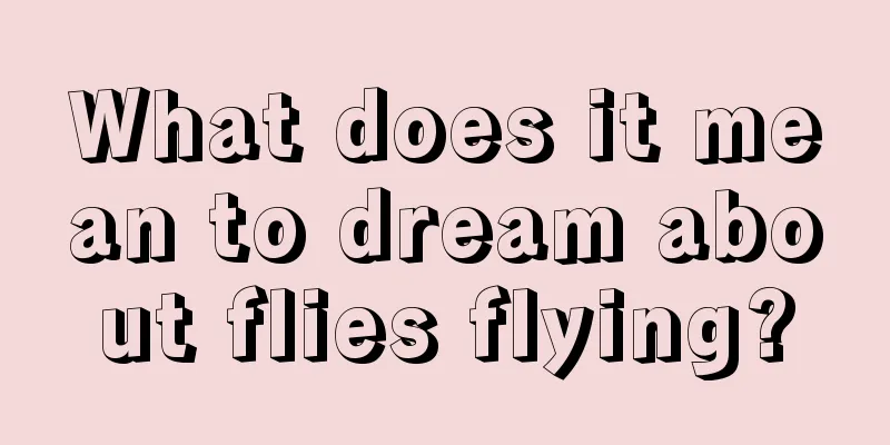 What does it mean to dream about flies flying?