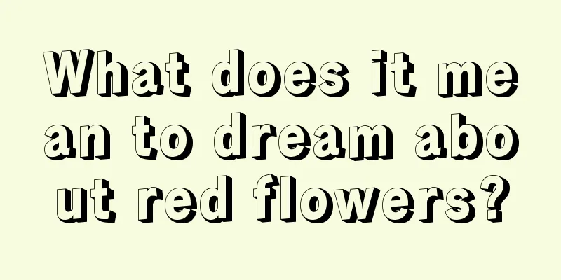 What does it mean to dream about red flowers?