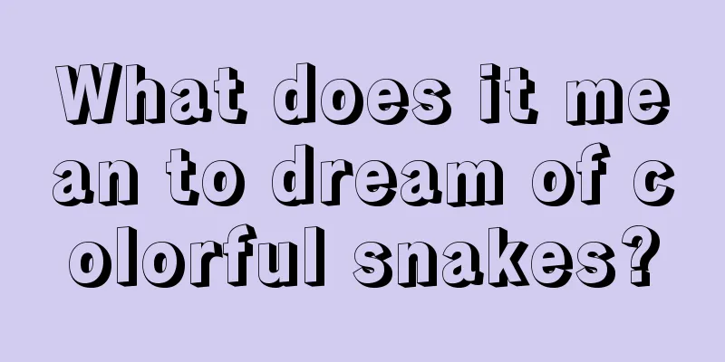 What does it mean to dream of colorful snakes?