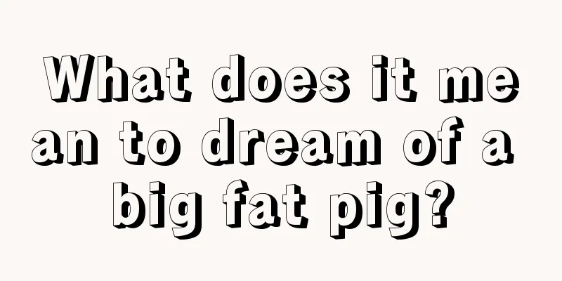 What does it mean to dream of a big fat pig?